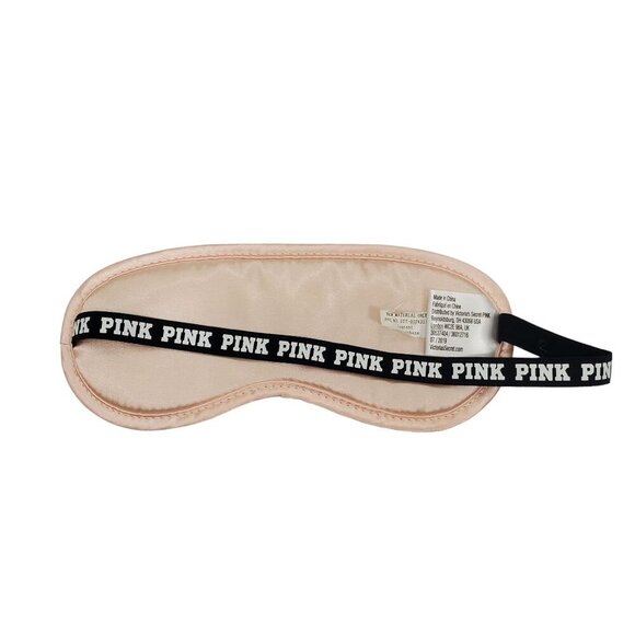 Victoria's Secret PINK Faux Fur Satin Lined Stretch Band Sleep Spa Mask O/S - Picture 4 of 4